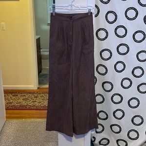 corduroy wide leg pants